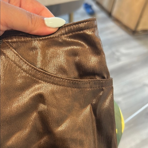 Plein Sud Jeans Vintage Y2K Liquid Brown Skirt Size 8 - Picture 7 of 7